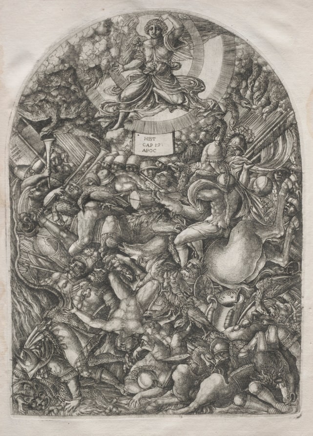 The Apocalypse:  The Angel in the Sun Calling the Birds of Prey