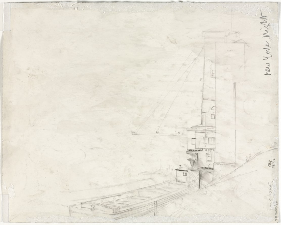 Study for New York Night (verso)