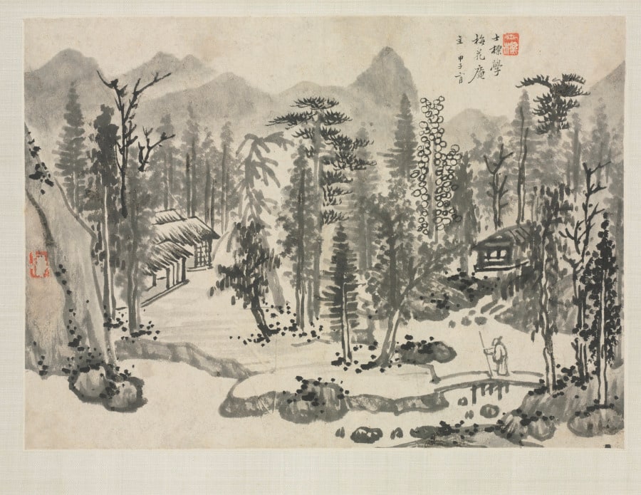 Landscape Album in Various Styles: Landscape after Wu Zhen
