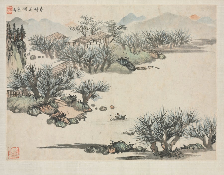 Landscape Album in Various Styles: Spring Plowing