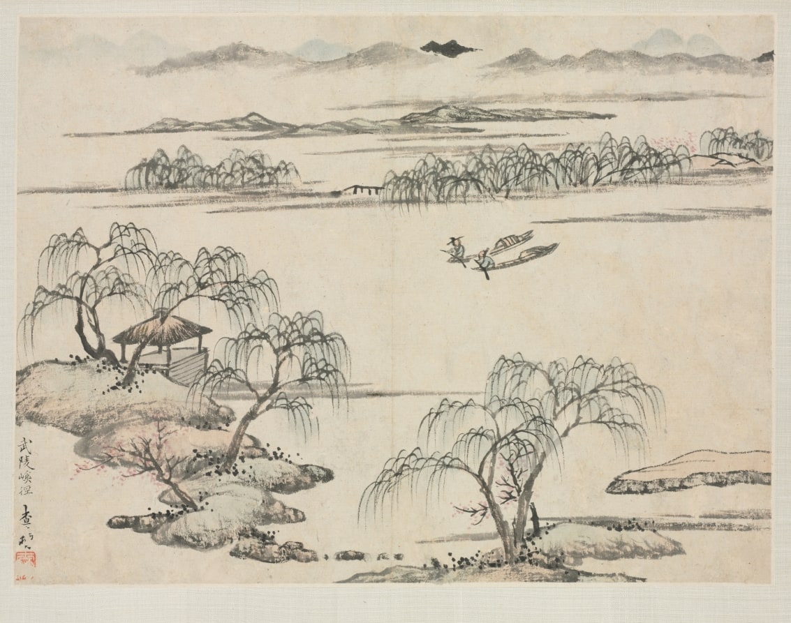 Landscape Album in Various Styles: The Stream of Wuling