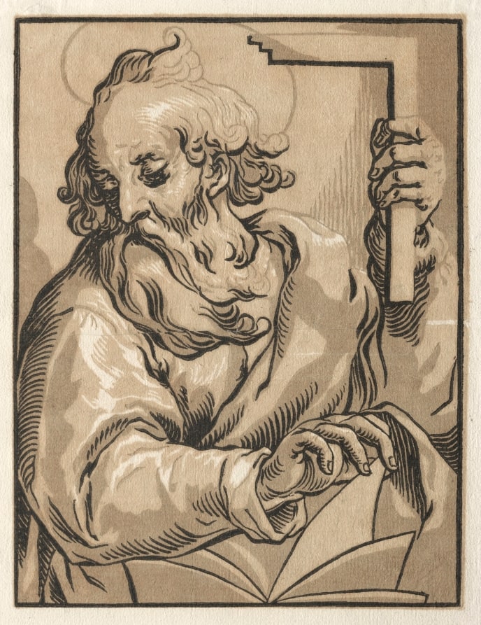Christ and the Apostles: St. Thomas  (with the Square)