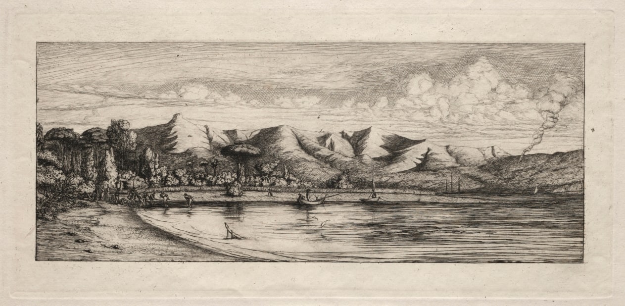 Seine Fishing off Charcoal Burner's Point, Akaroa