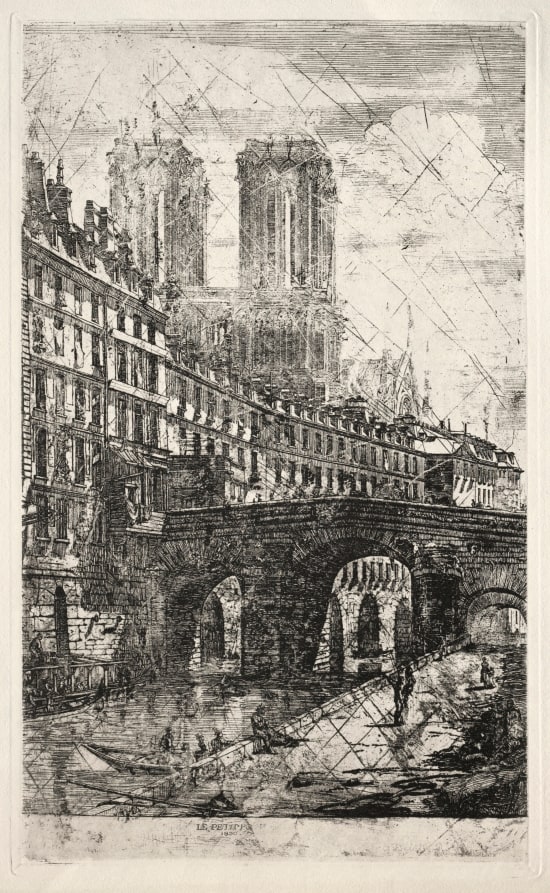 Etchings of Paris:  The Little Bridge