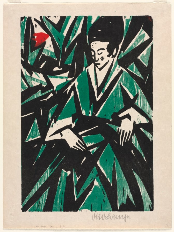 Woman in Green
