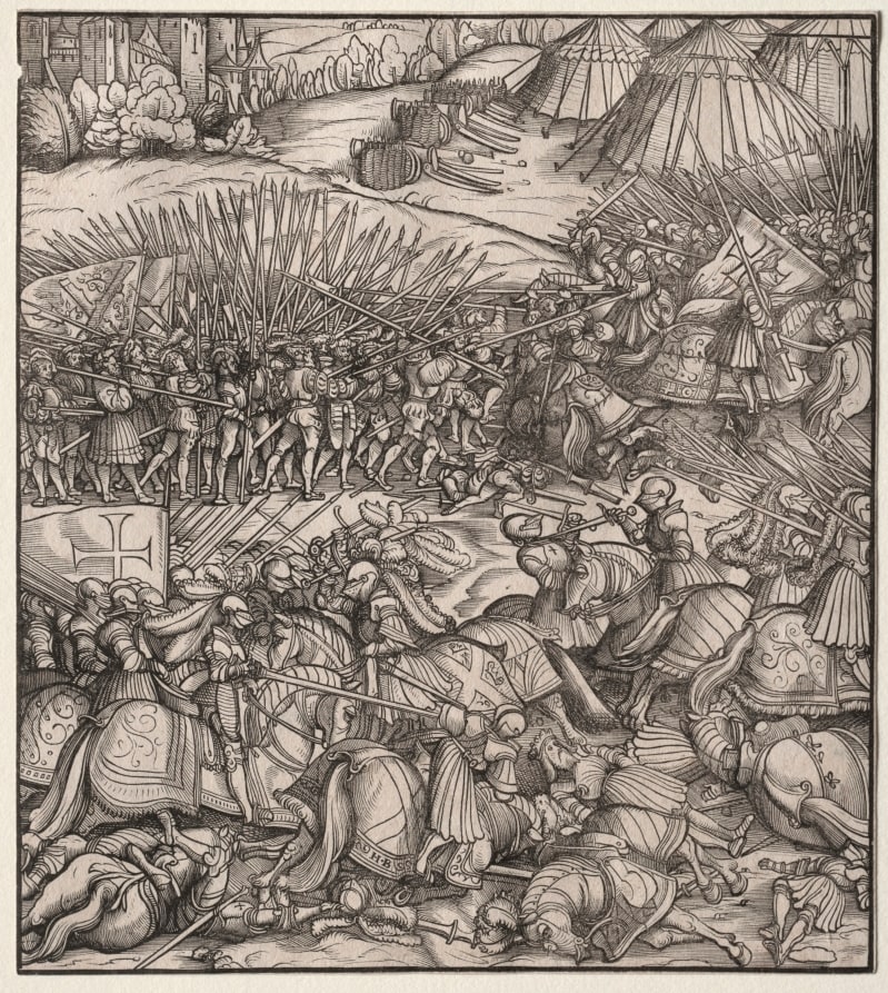 How the French King made war on the King of Feuereisen in his realm and how the King of Feuereisen died in the battle