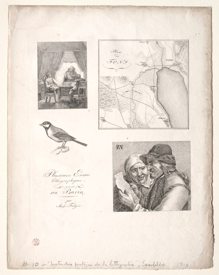 L'art de la litographie:Four Subjects after Falger