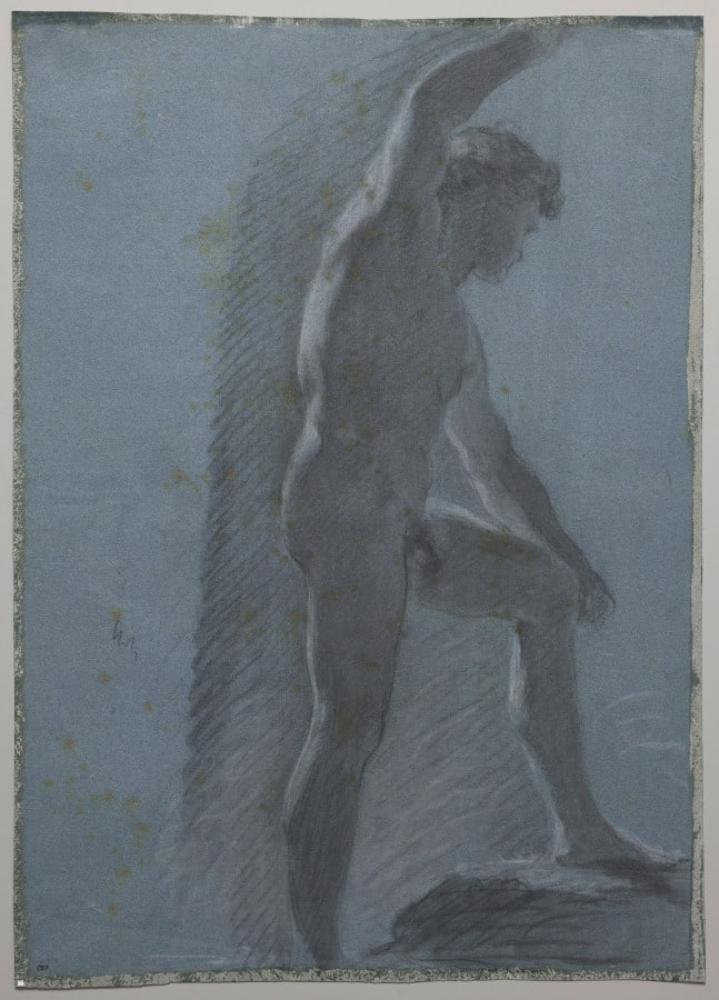 Study of a Male Nude (verso)