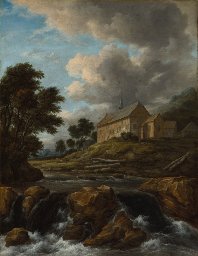 Landscape with a Church by a Torrent
