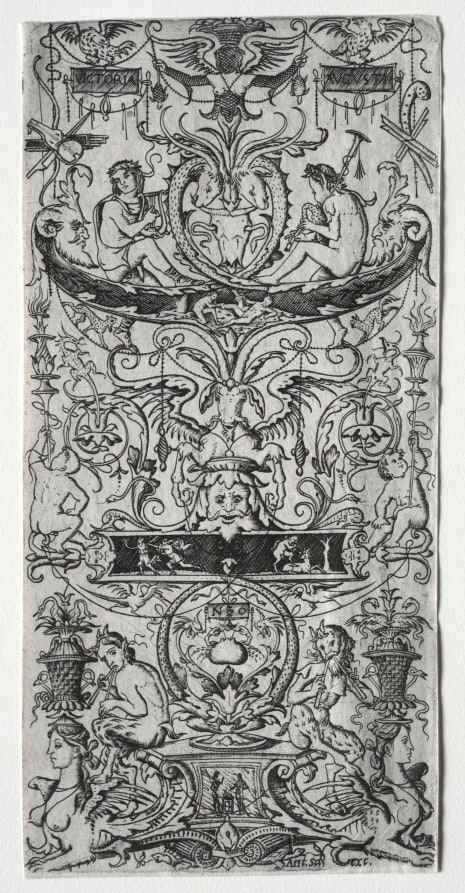 Ornament Panel Inscribed Victoria Augusta