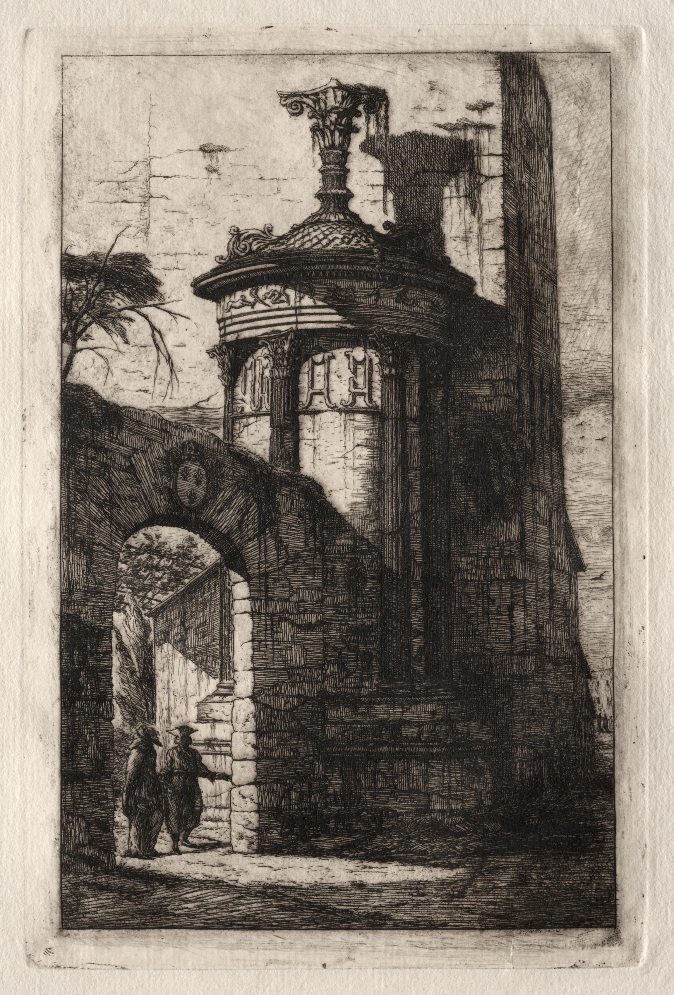 Entrance to the French Capuchin Convent at Athens