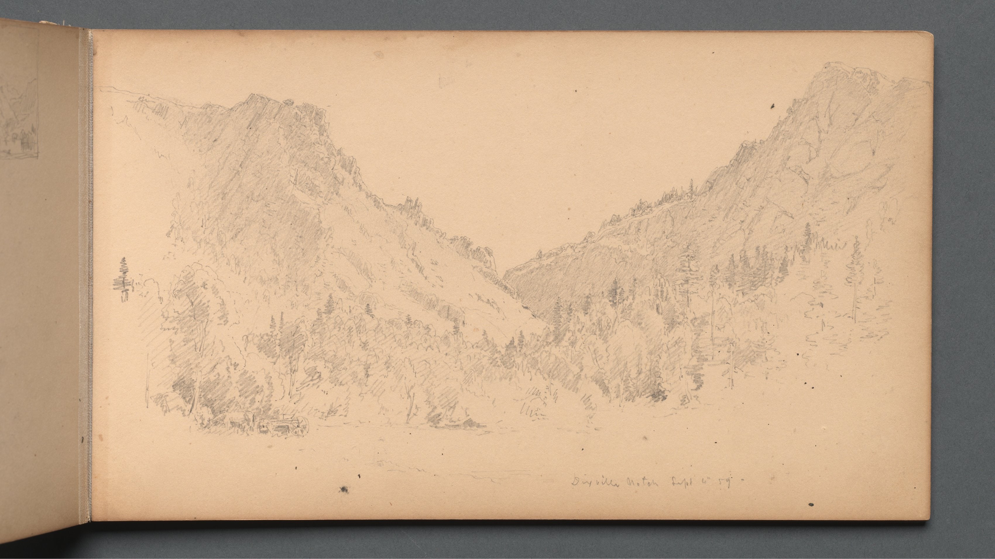 Sketchbook, page 18: "Dixville Notch, Sept. 4, 89" 
