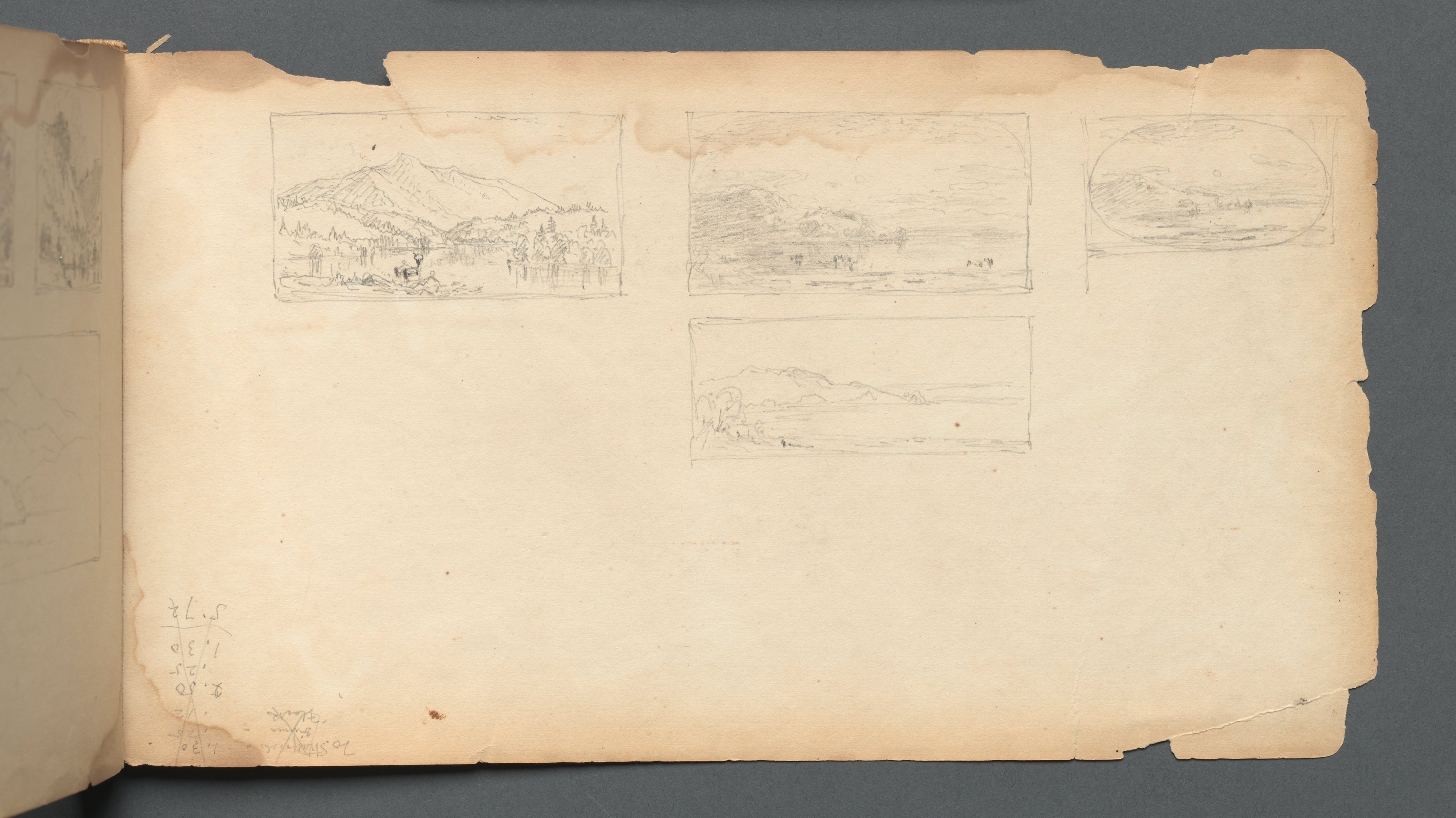 Sketchbook, page 40: Maine Landscape