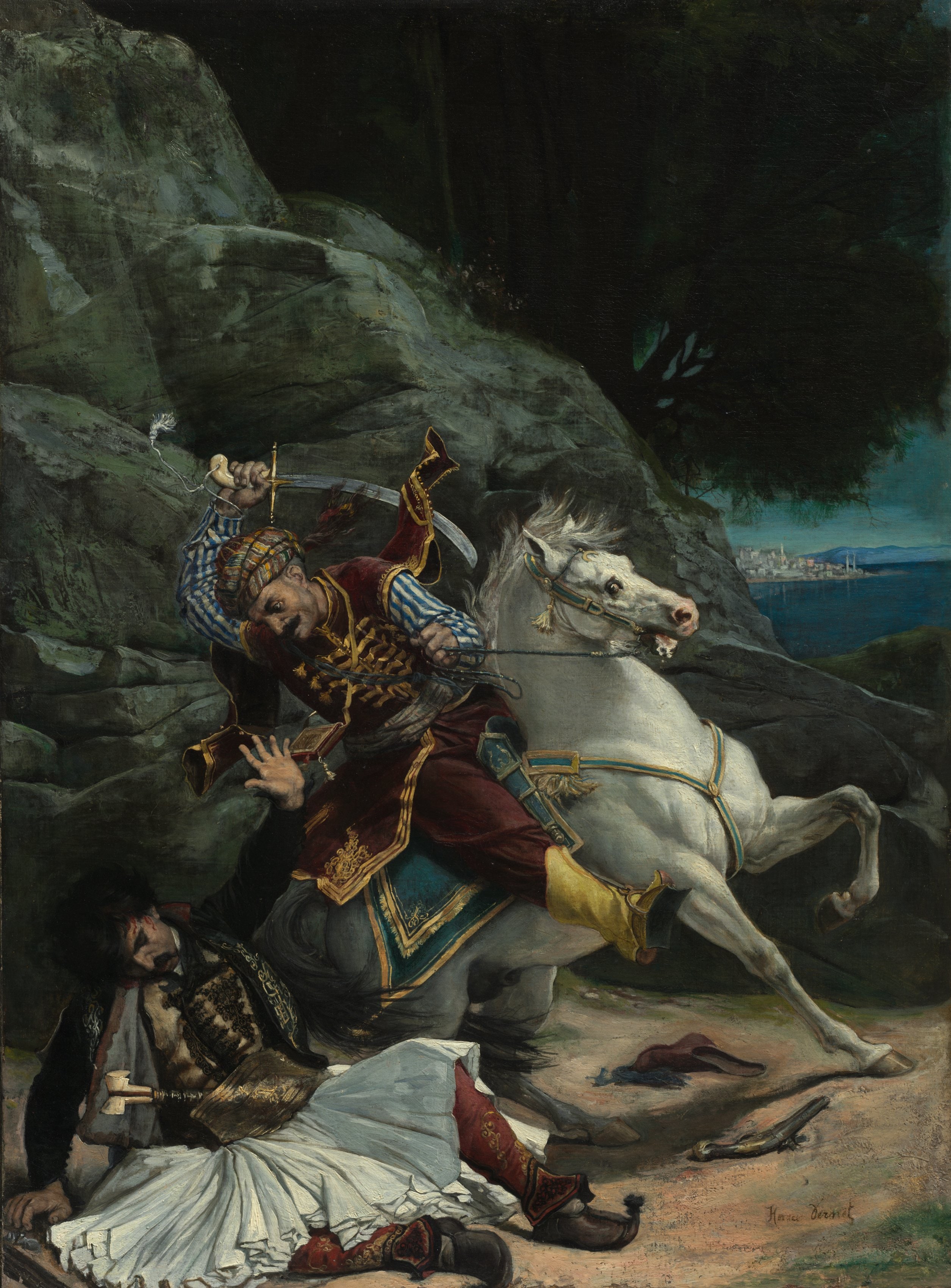 Combat of a Greek and a Turk