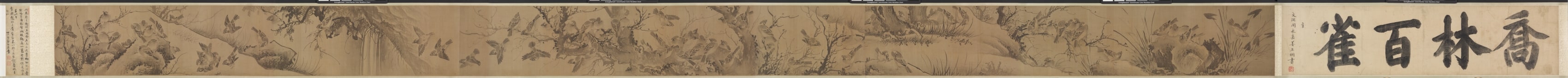 A Hundred Sparrows in a Lofty Grove