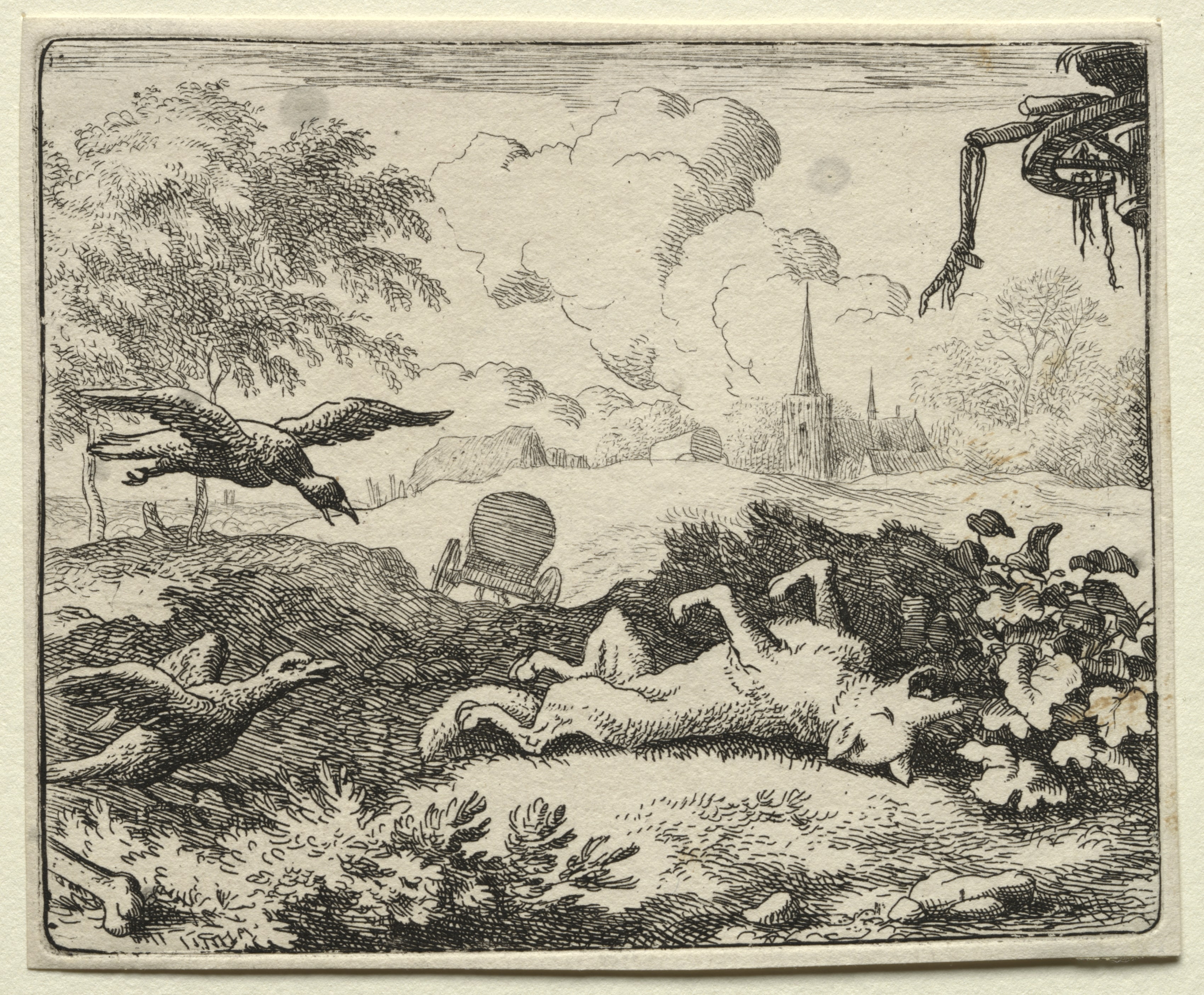Reynard the Fox:  Reynard Feigns Death
