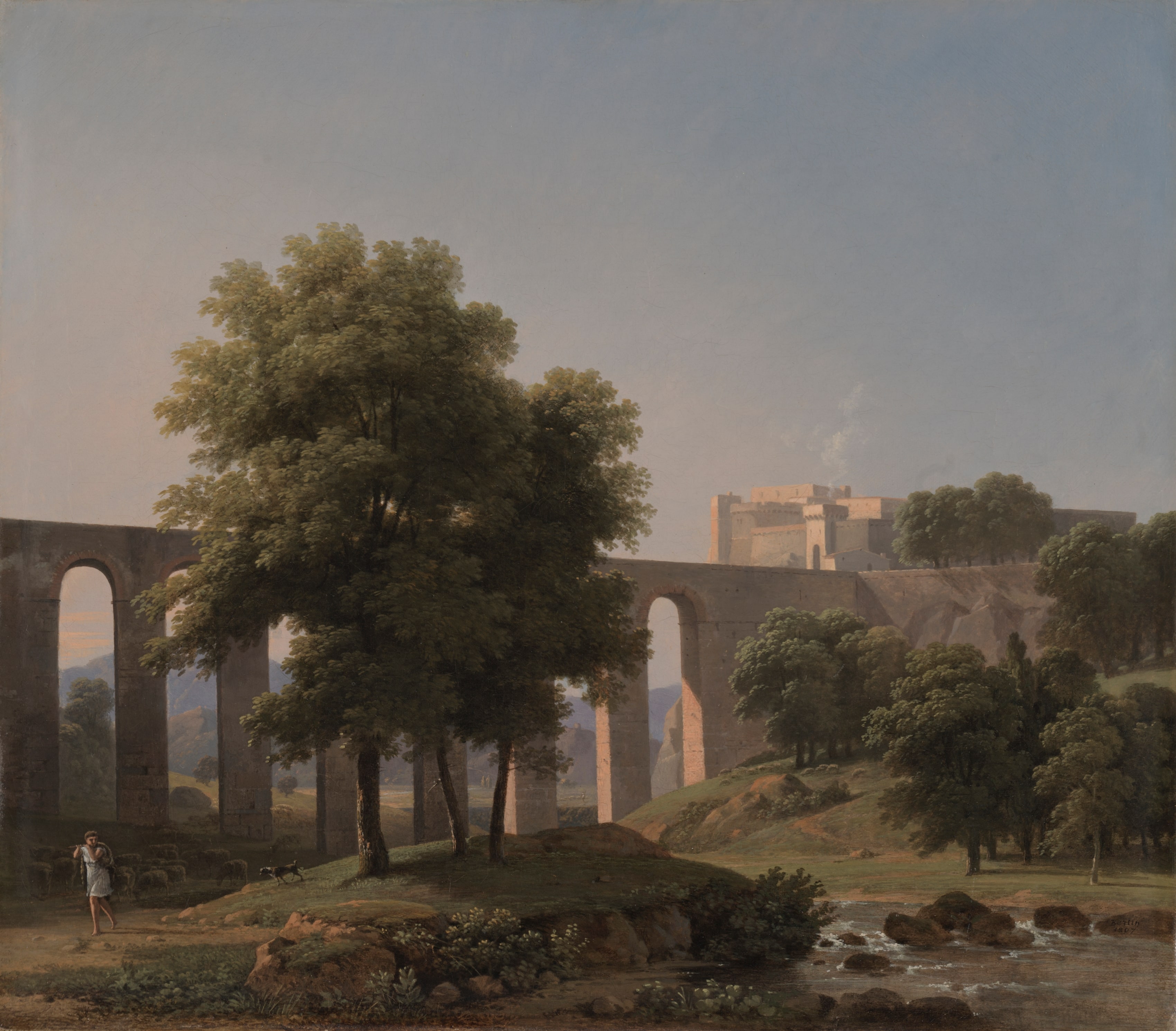 An Aqueduct Near a Fortress