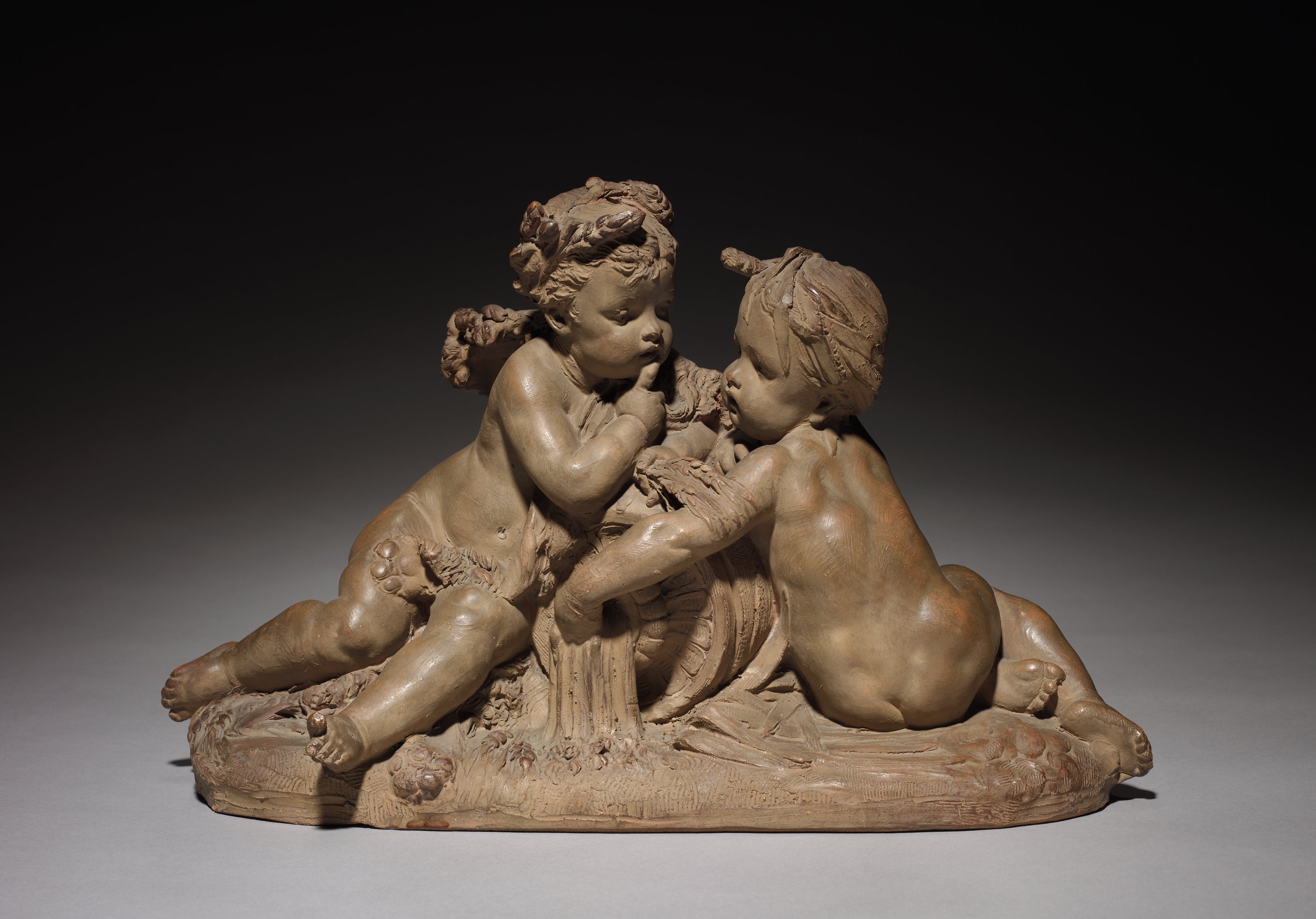 Putti Representing Earth and Water