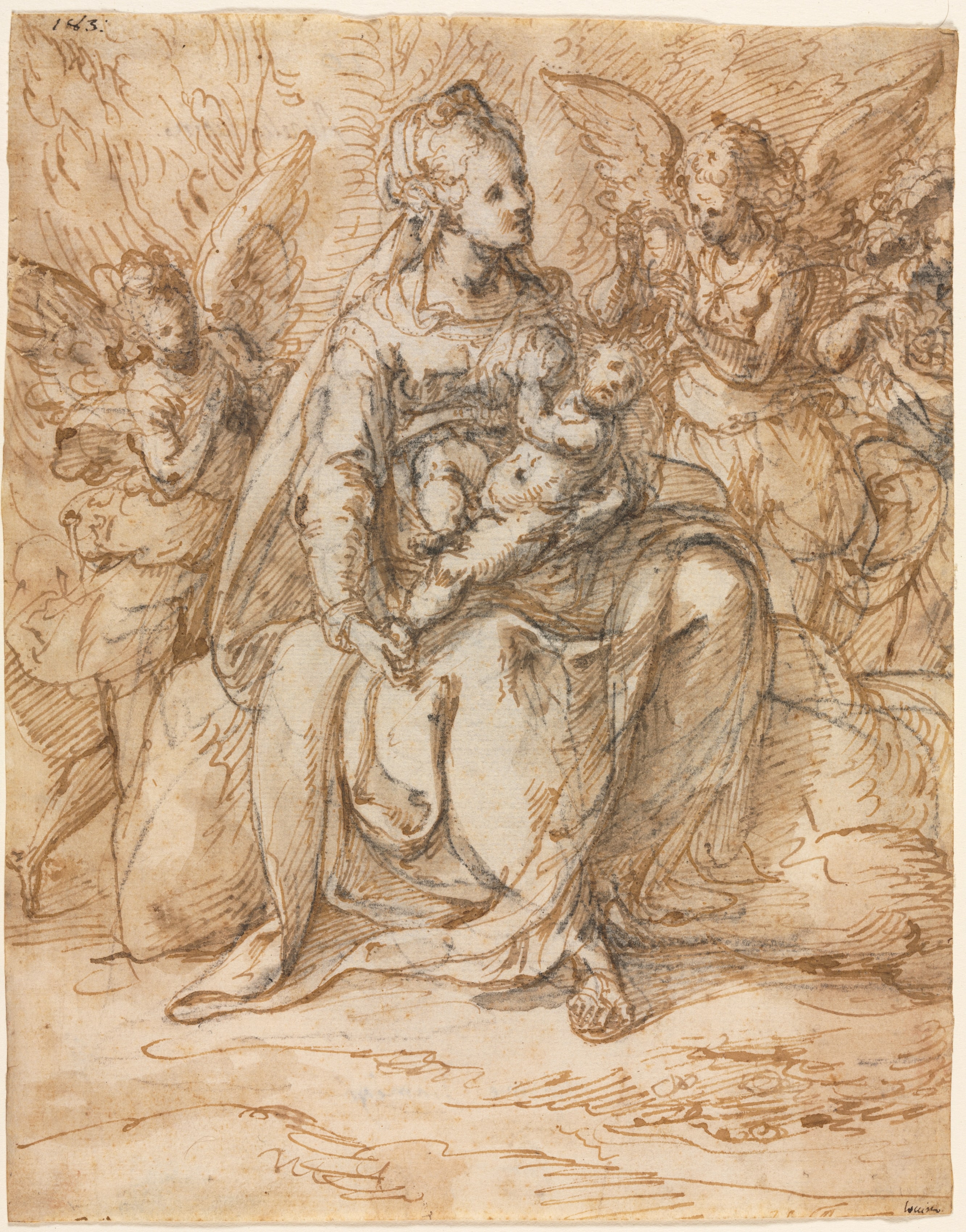 Madonna and Child with Angels