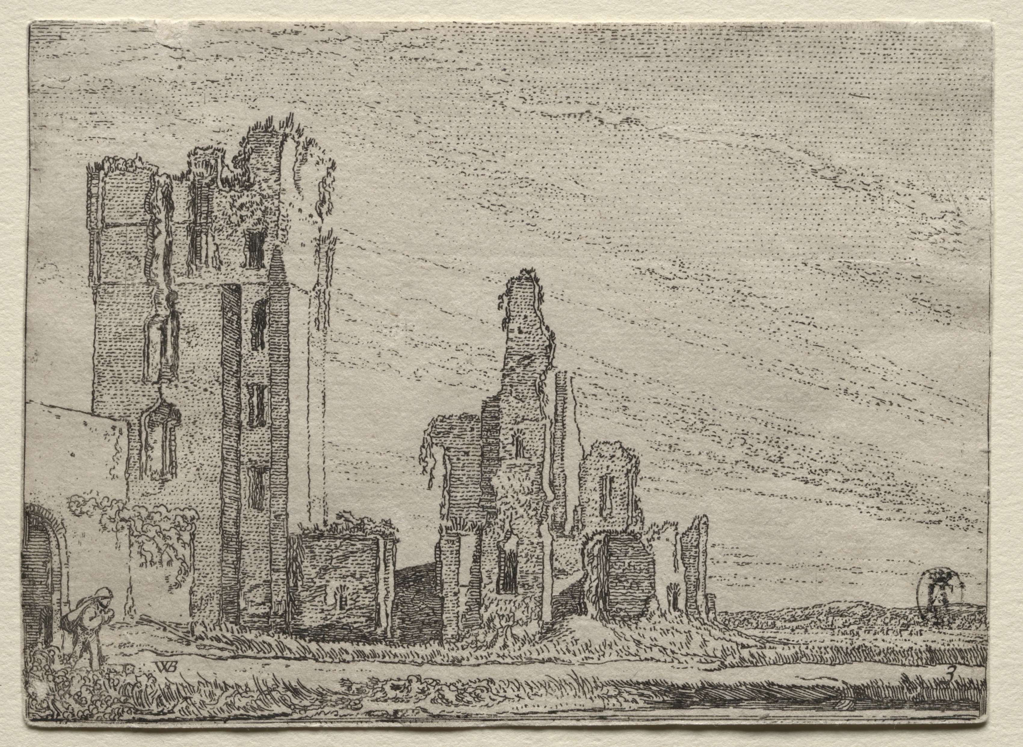 Ruins of the Castle Huys Te Kleef near Haarlem