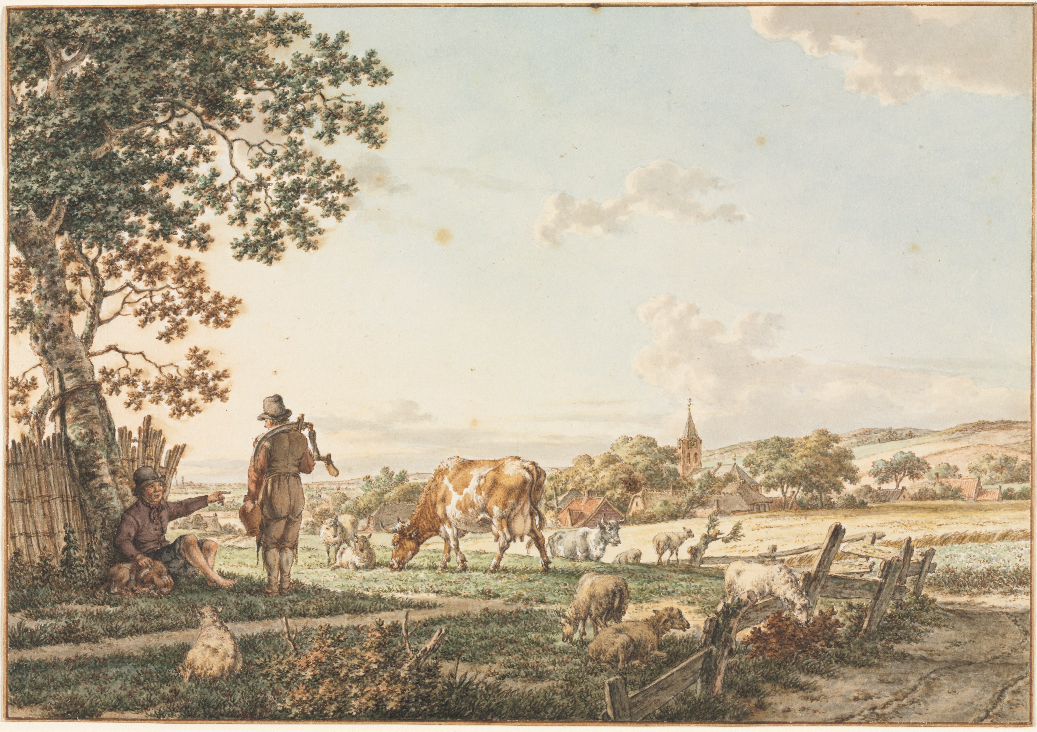 Pastoral Landscape with Village