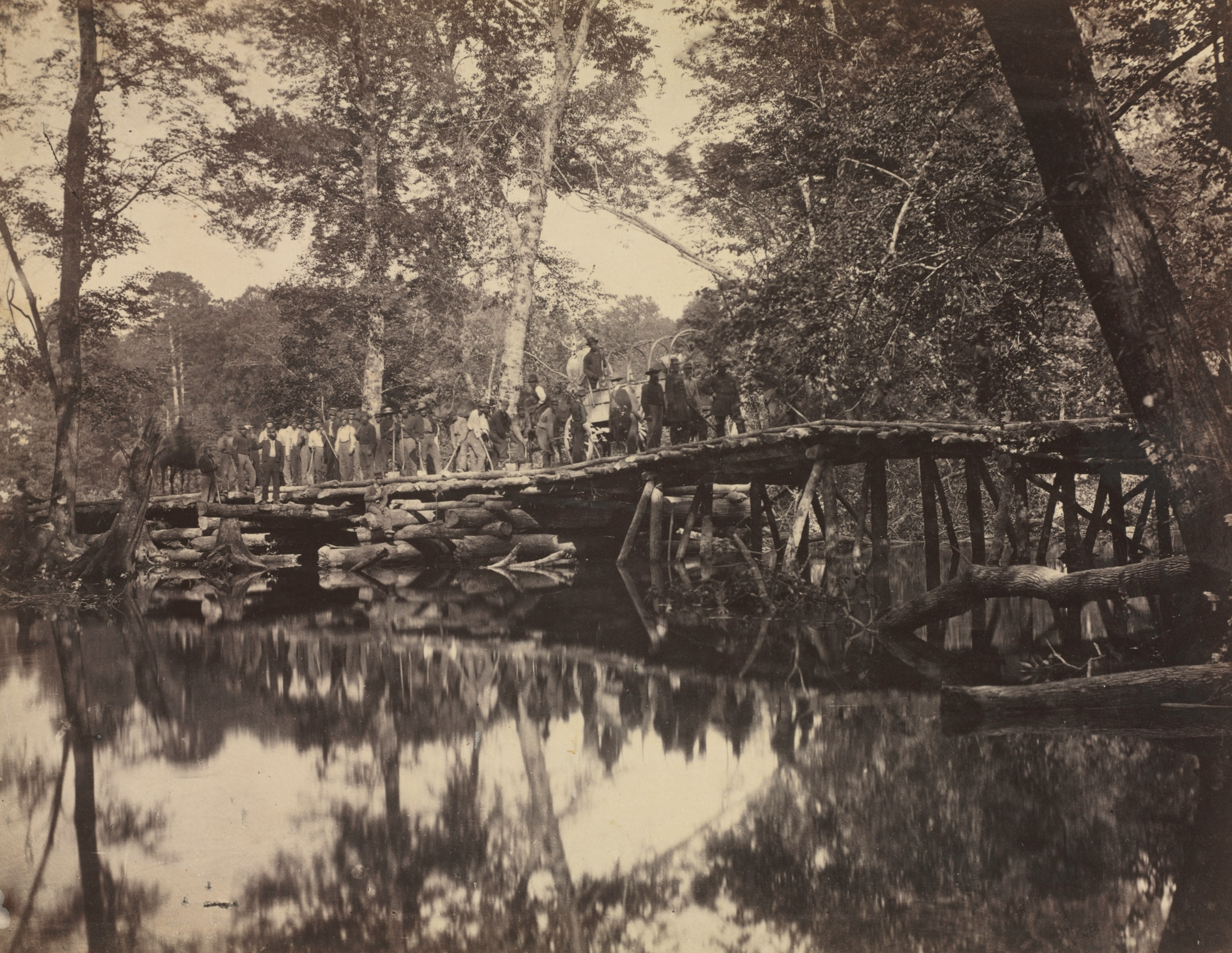 Military Bridge, Across the Chickahominy, Virginia