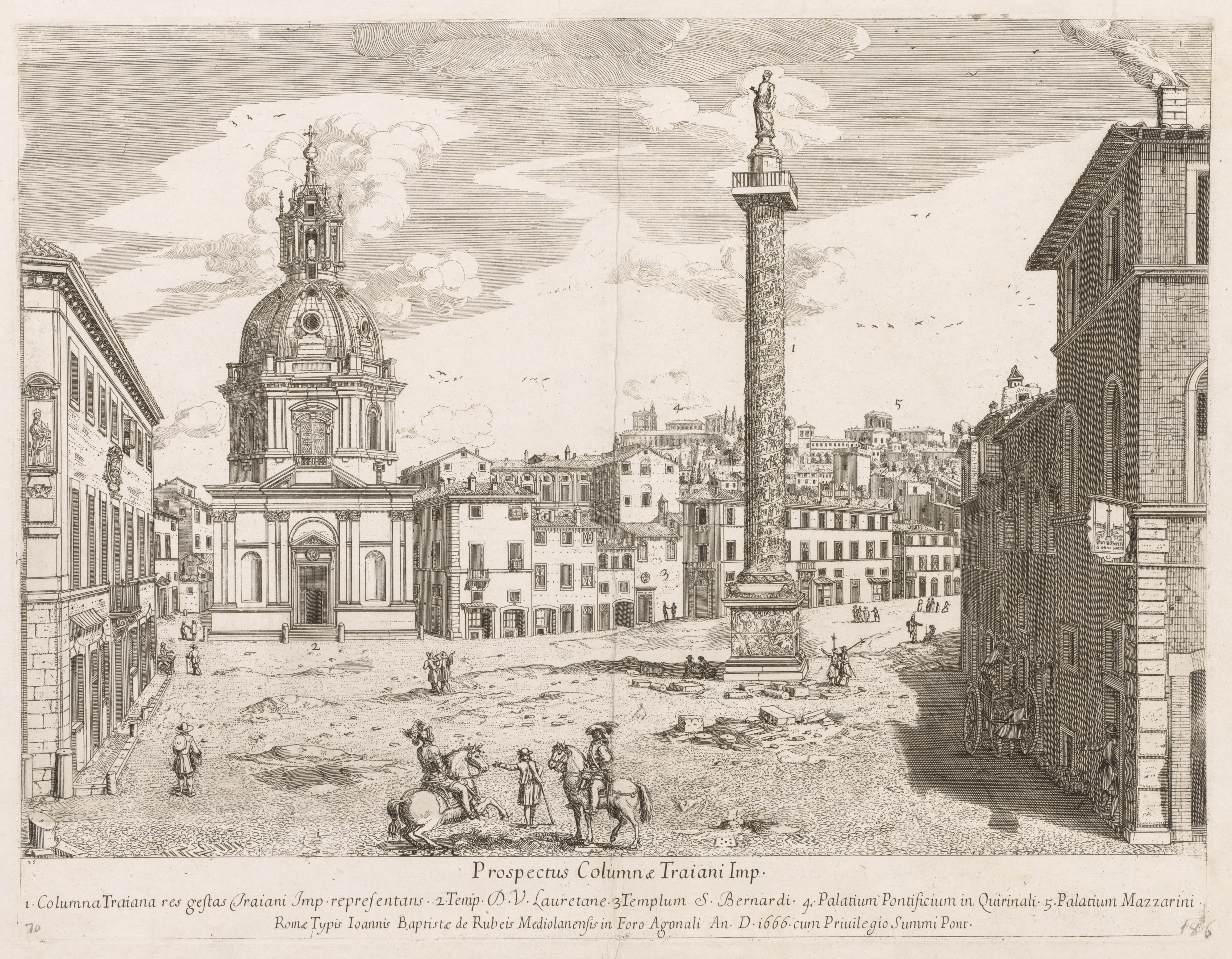 Trajan's Column from "Prospectus Locurum Urbis Romae Insign[ium]