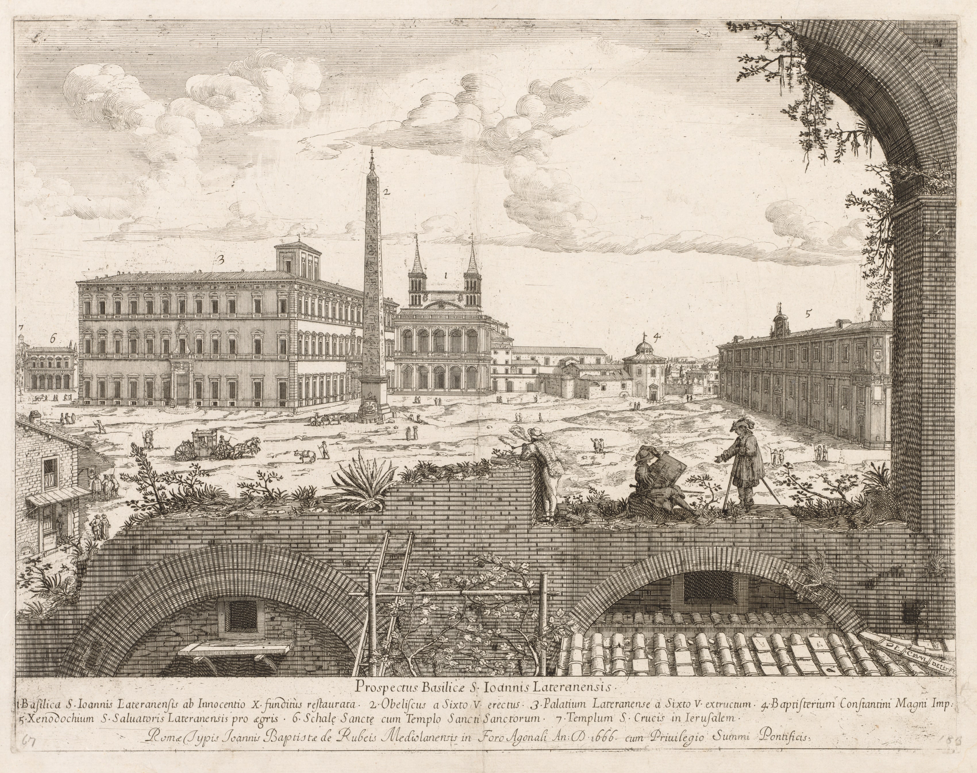 S. Giovanni in Laterano from "Prospectus Locurum Urbis Romae Insign[ium]"