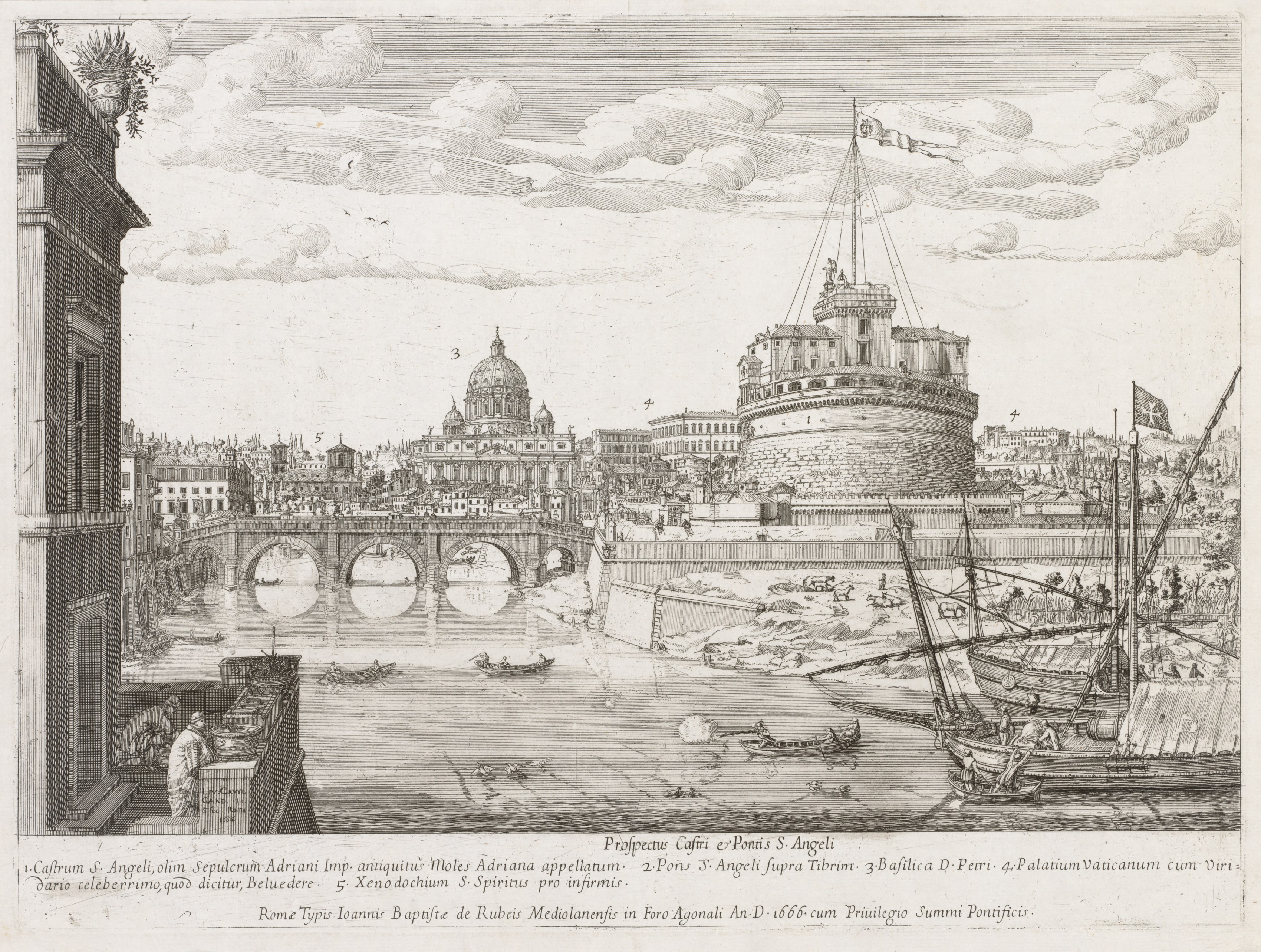 St. Angelo from "Prospectus Locurum Urbis Romae Insign[ium]
