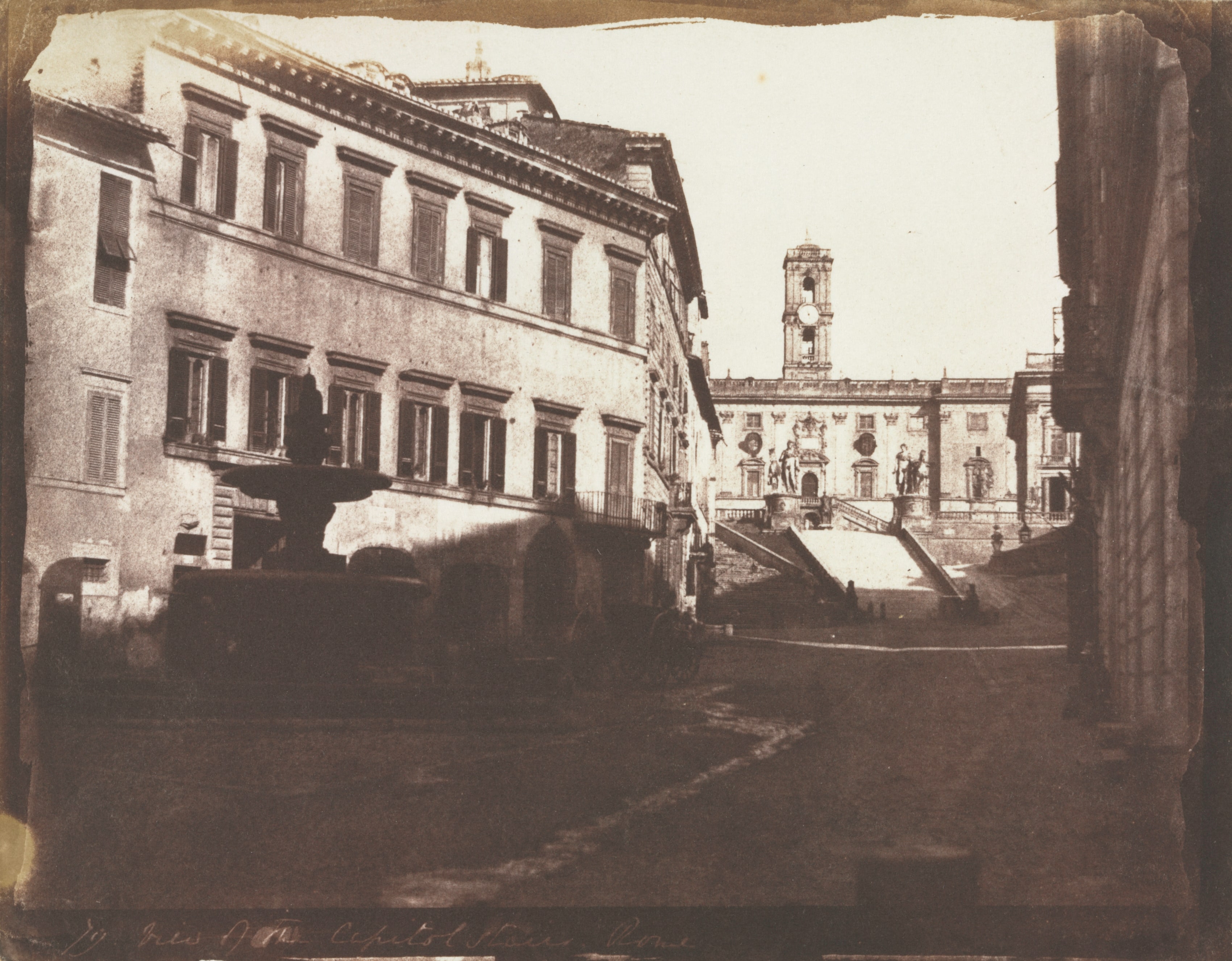 View of the Capitol Stairs, Rome
