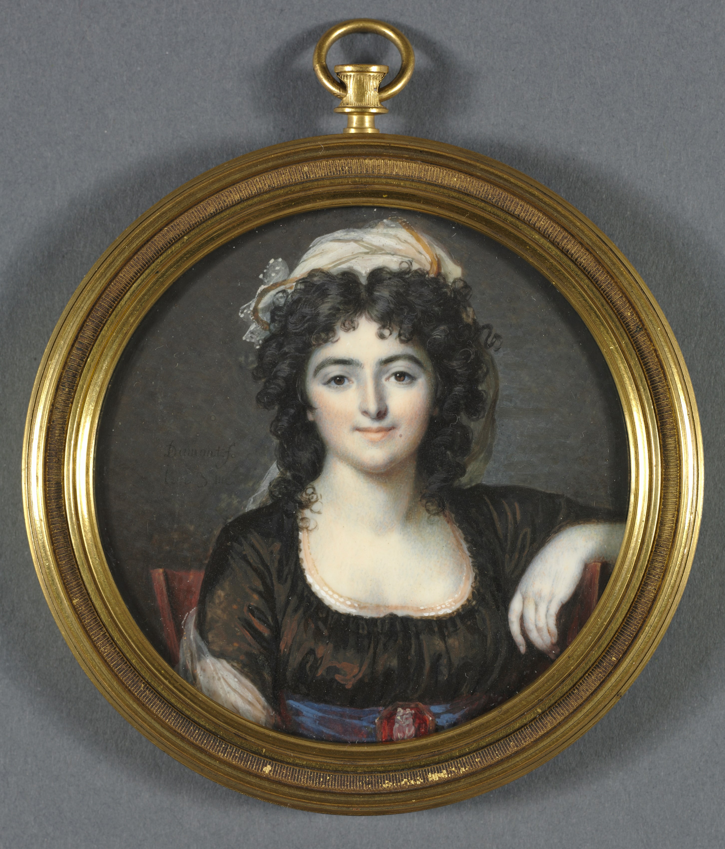 Portrait of a Woman in a Brown Dress