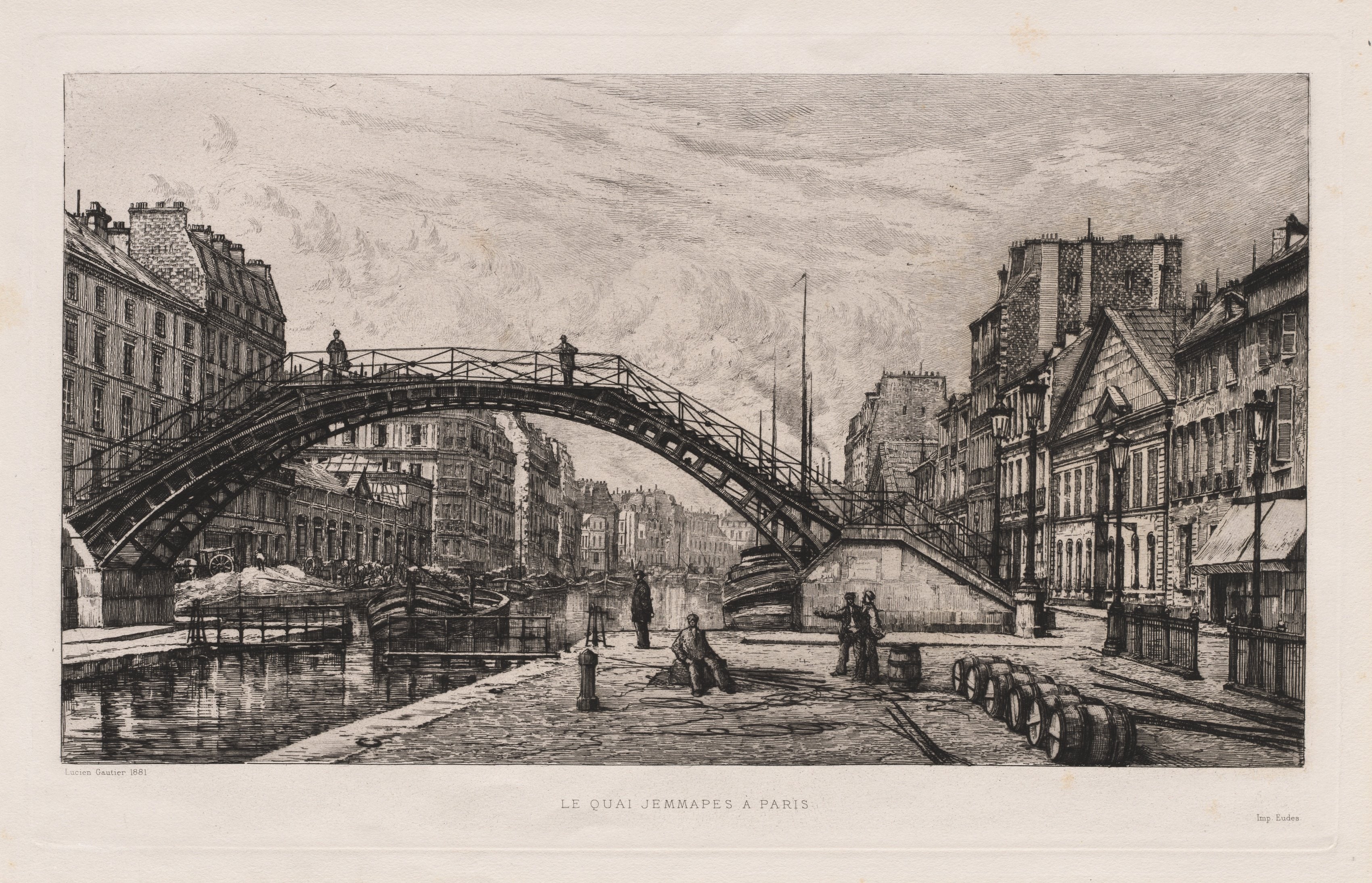 Le Quai Jemmapes à Paris