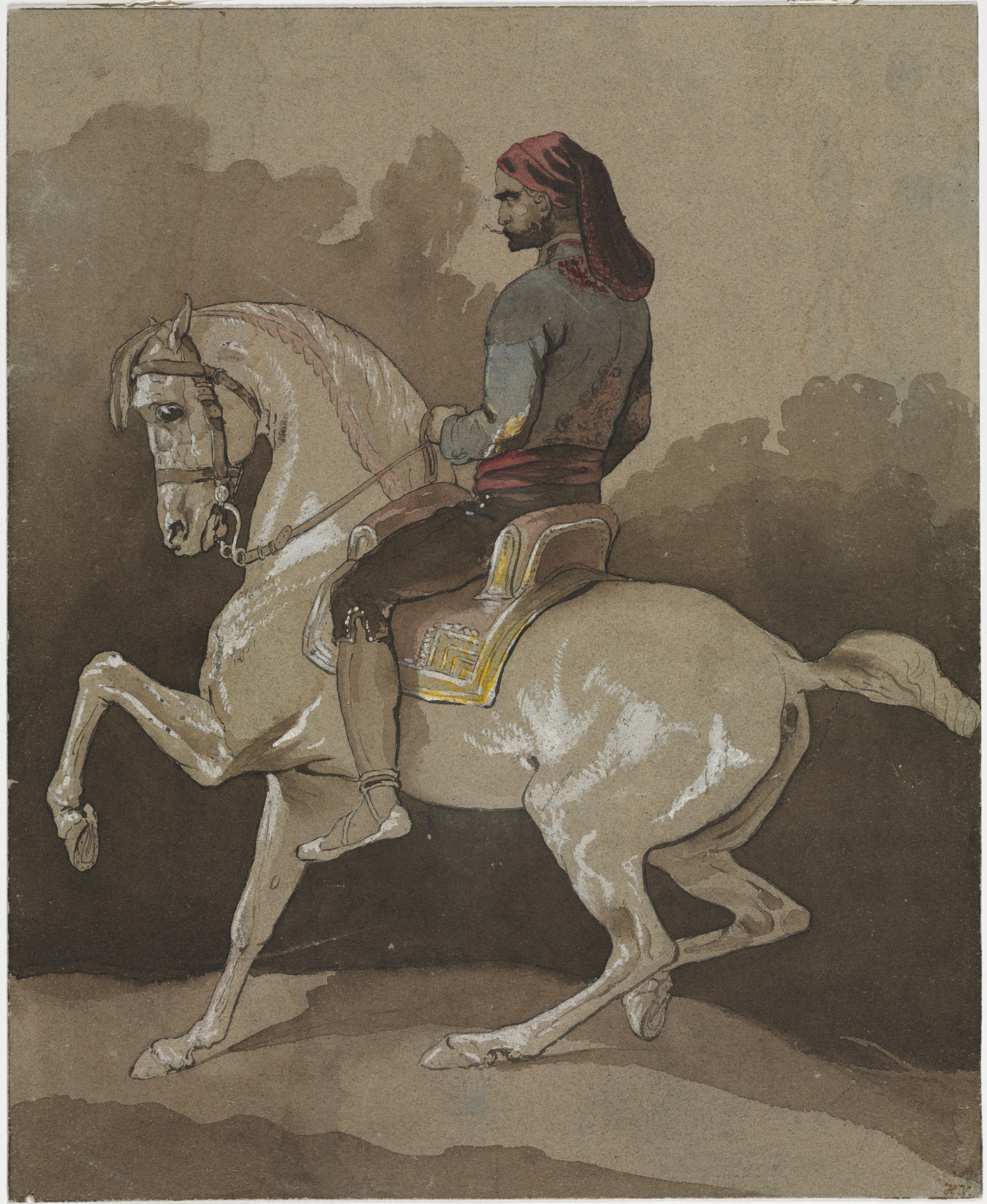 Arab on Horseback