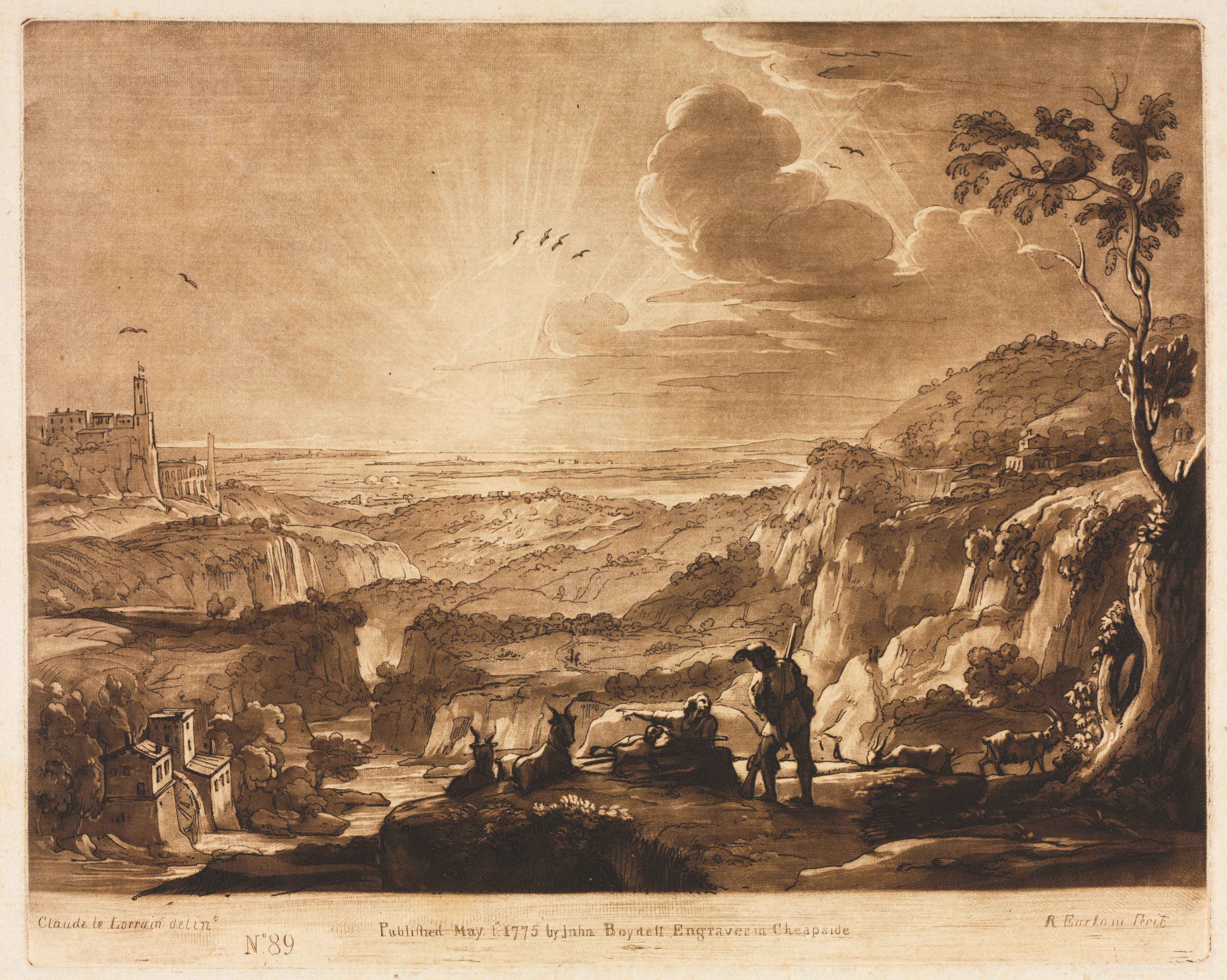 Liber Veritatis:  No. 89, View of a Mountainous Extended Country
