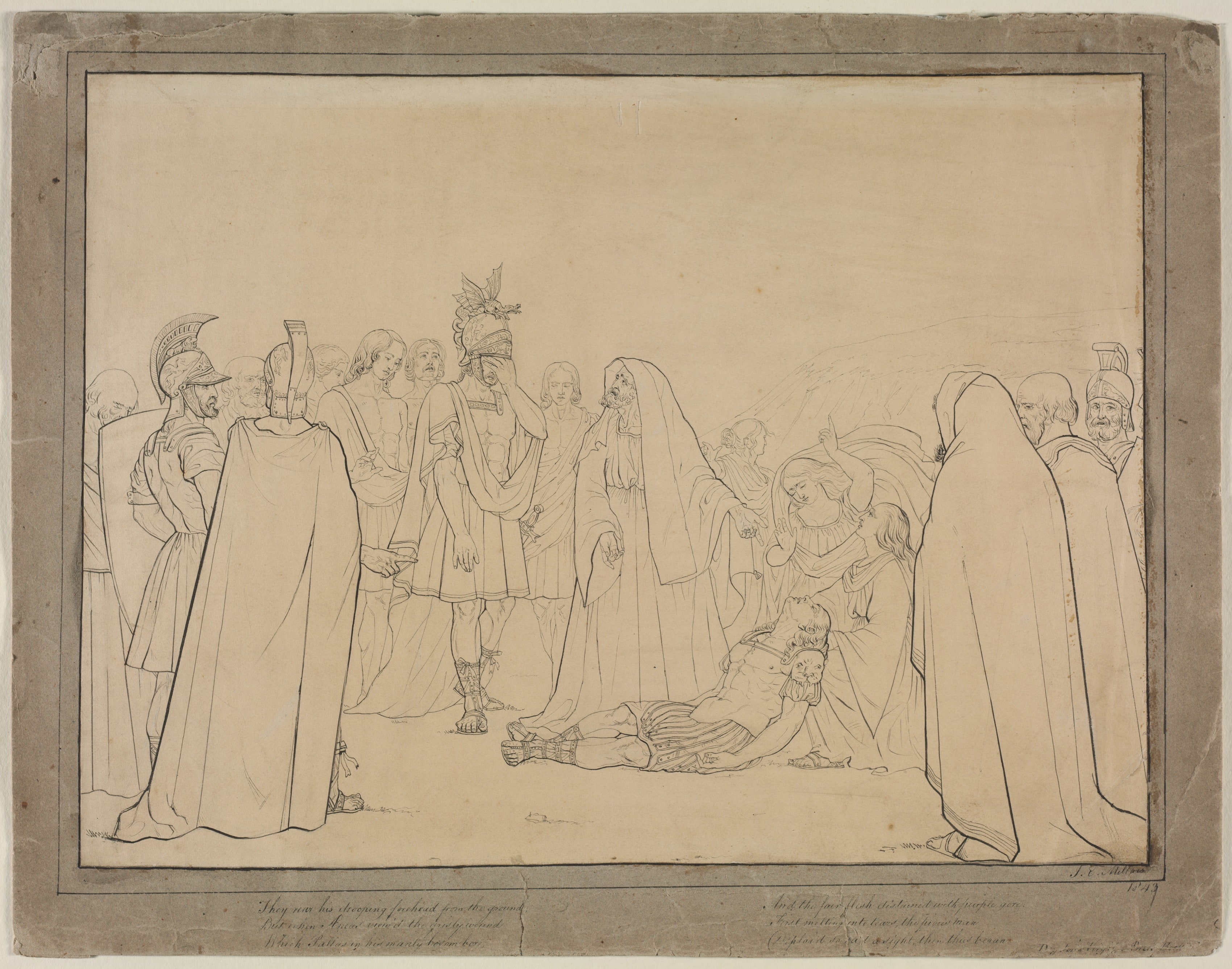 Aeneas Shown the Body of Pallas from Virgil's "Aeneid"