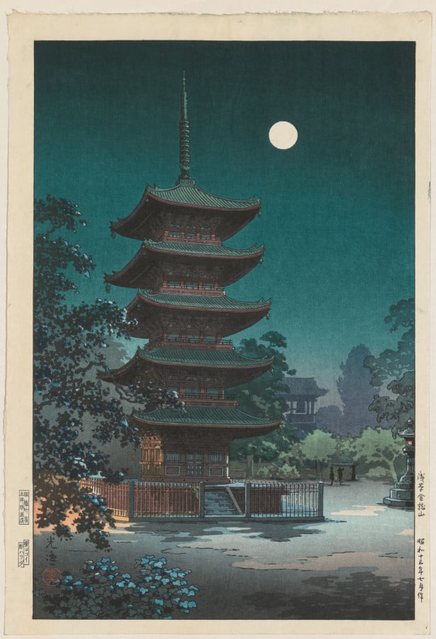 Sketches of Famous Places in Japan: Asakusa Kinryūzan Temple