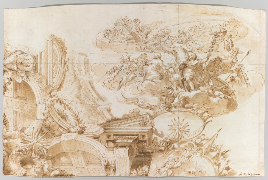 The Apotheosis of Romulus: Design for a Ceiling