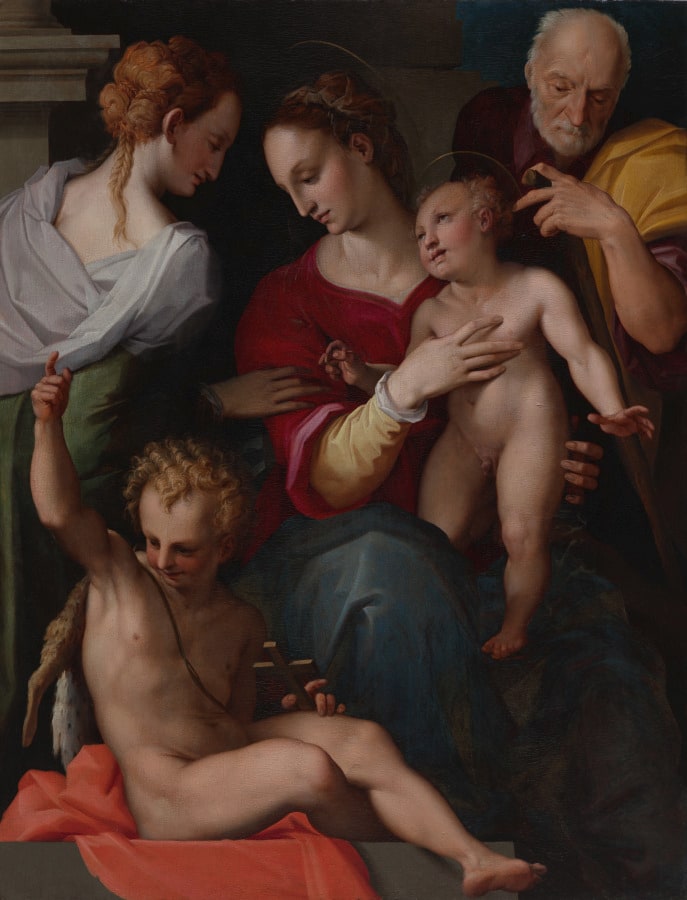 Holy Family with the Mystic Marriage of Saint Catherine
