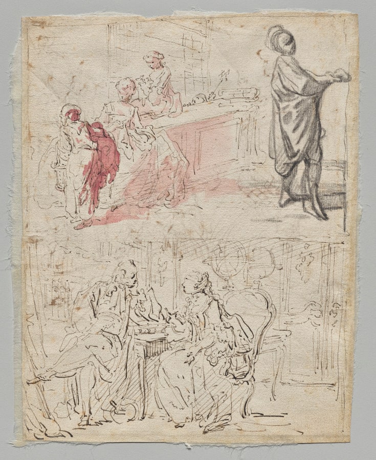 Theatre Scene (recto)