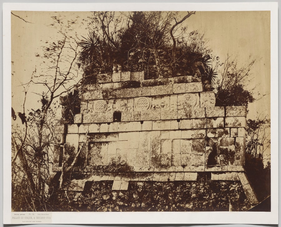 Palace of the Circus at Chicen-Itza (bas relief of tigers)