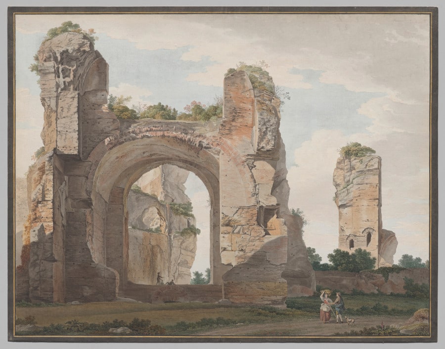 A View of the Ruins of the Baths of Caracalla