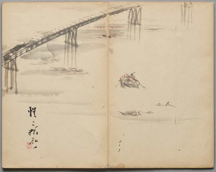 Boats on a River from Sketch Album