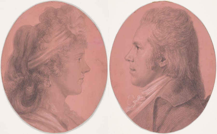 Portraits of Georges Arnold Fitzwilliam and Portrait of Eleanor Ramsay Fitzwilliam; a pair