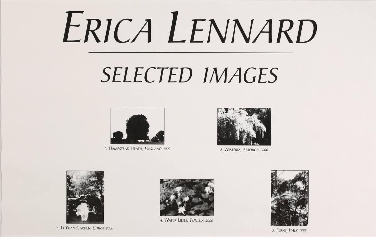 Colophon for the portfolio Selected Images