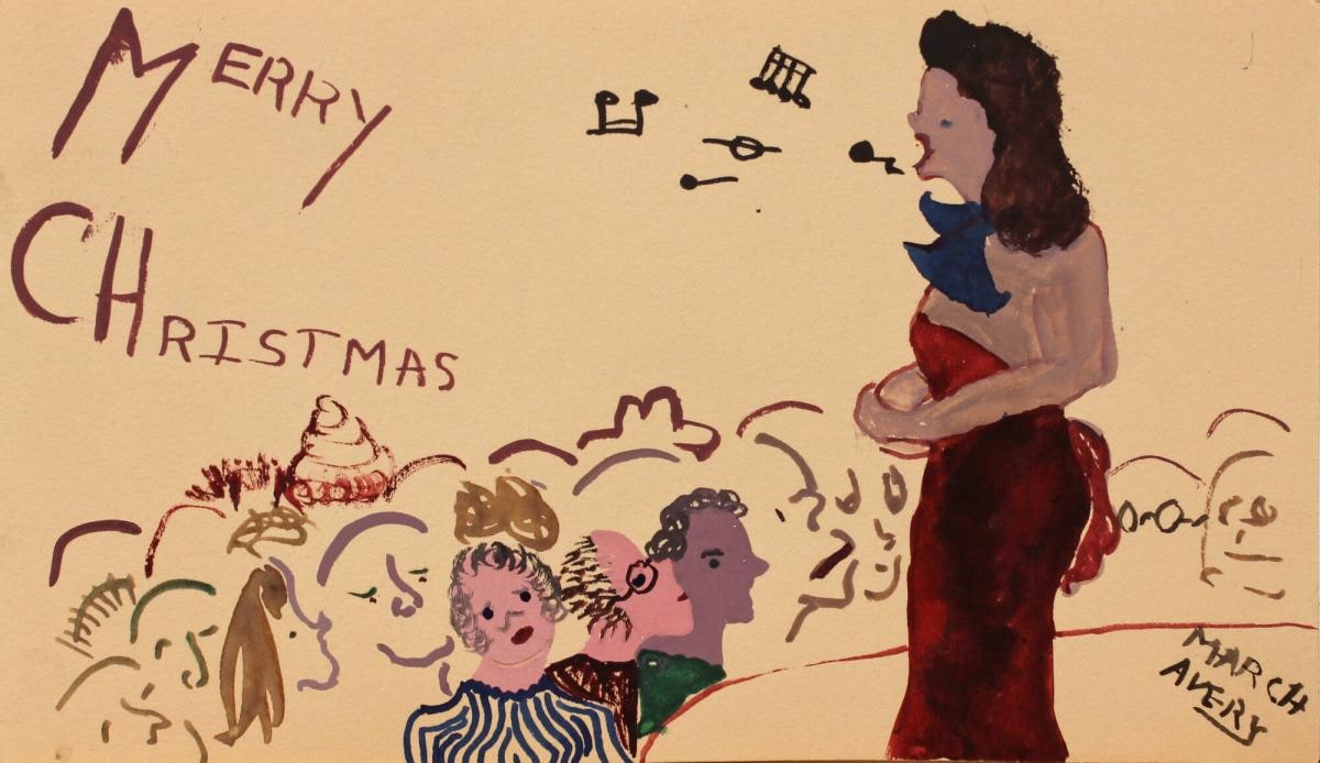 Greeting Card: Merry Christmas, March Avery