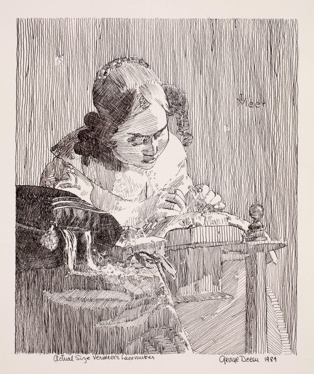 Actual Size Vermeer's Lacemaker