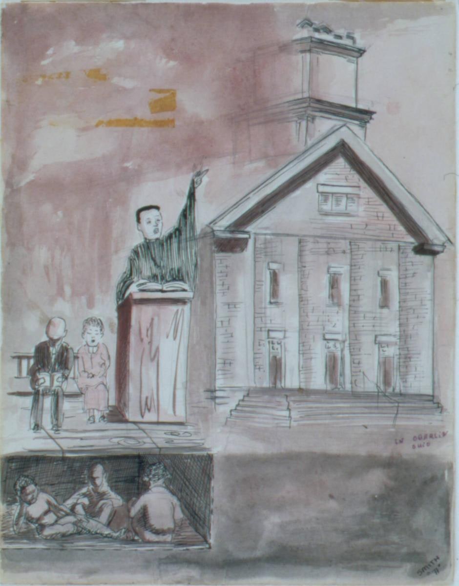 Church in Oberlin, Ohio, from the suite Latí Ilé si Ilé