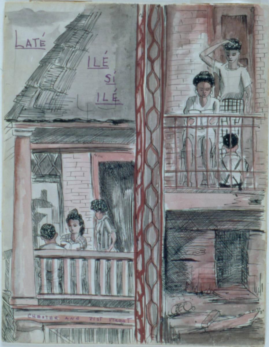 Chester and 81st Street (Title Page), from the suite Latí Ilé si Ilé