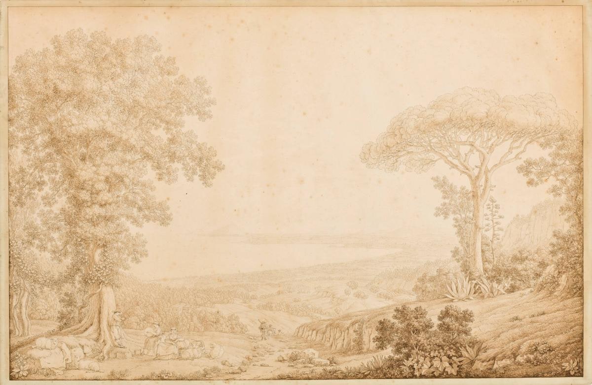 View of the Bay of Naples from the South