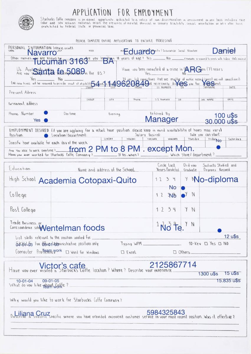 Hand-drawn Starbucks Application